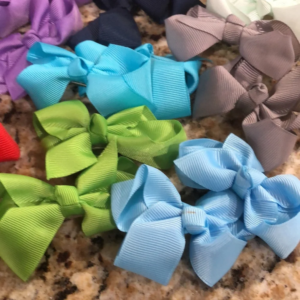 Colorful Kids Hair Bow Set 20